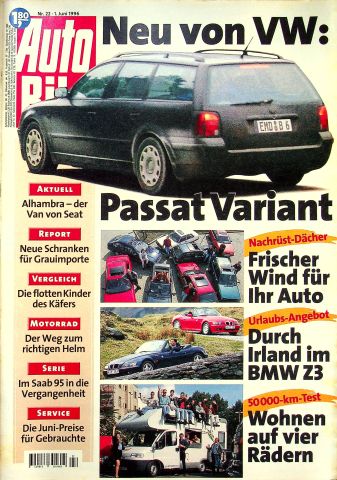 Deckblatt Auto Bild (22/1996)